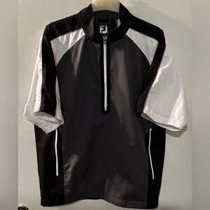 FJ Black, Gray and White Half-Zip Jacket/ Shirt Size L